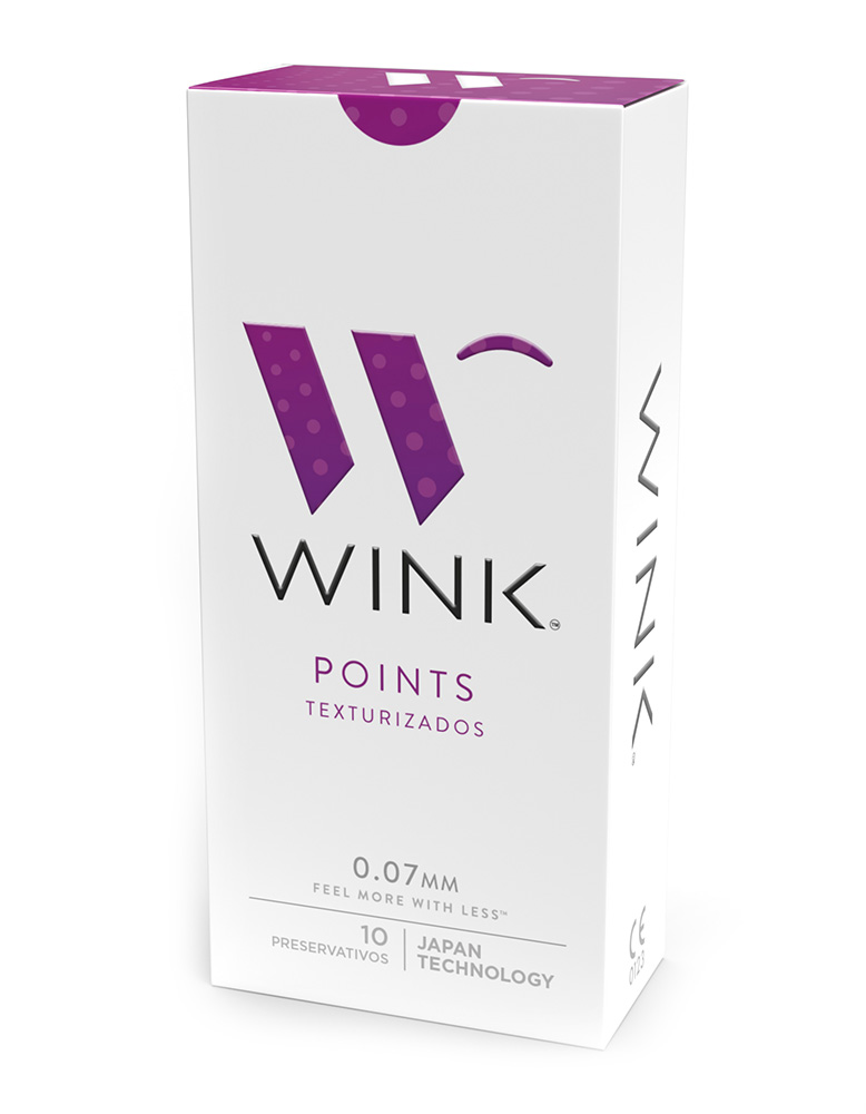 Condones Wink Points texturizados. Tienda Online Condones